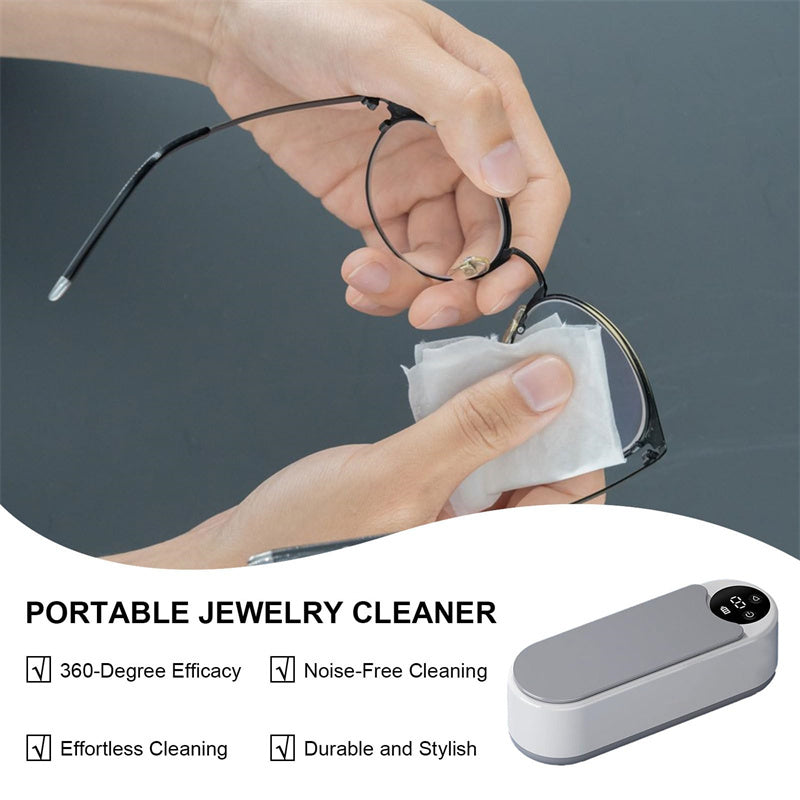 Portable Household Cleaning Machine, 450 Ml Vibration Cleaning Machine, Ring, Glasses, Makeup Brush Jewelry Cleaning Machine